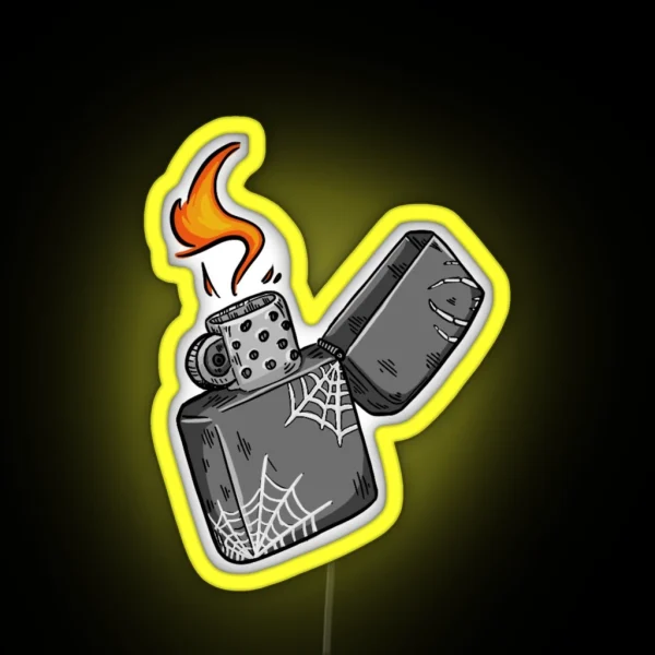 Web Lighter RGB Neon Sign
