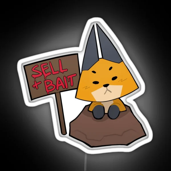 Webfishing Sell Bait Guy RGB Neon Sign
