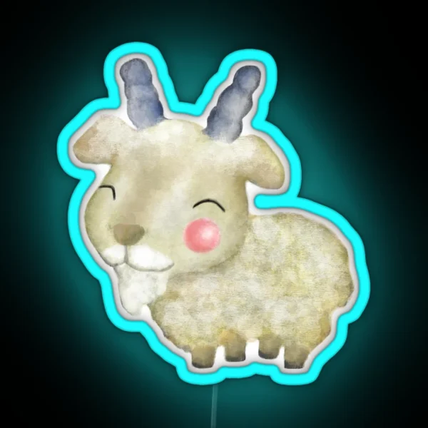 Wee Goat RGB Neon Sign