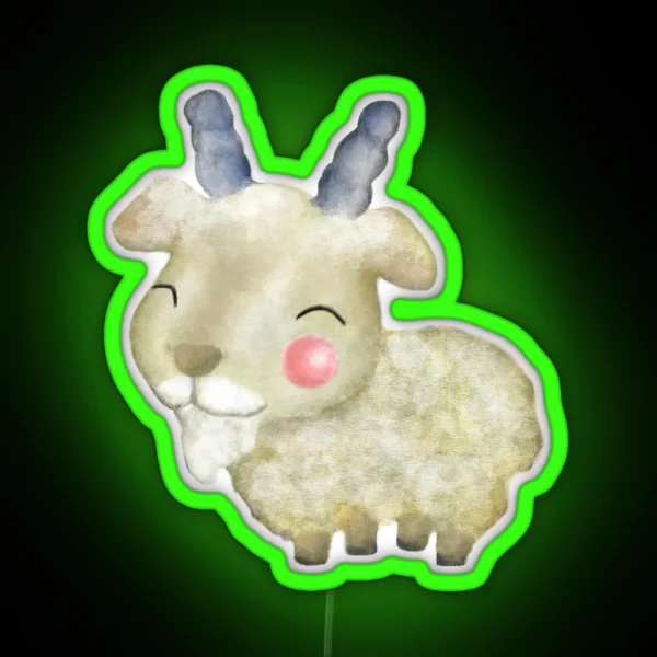 Wee Goat RGB Neon Sign