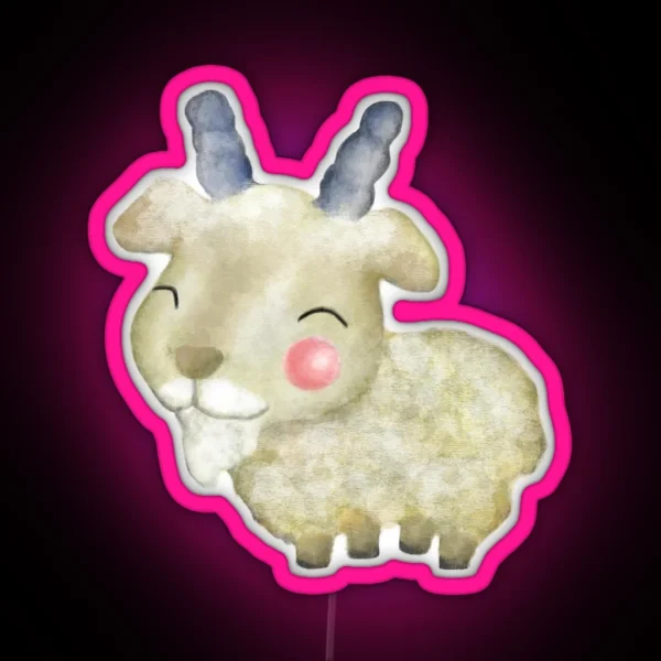 Wee Goat RGB Neon Sign