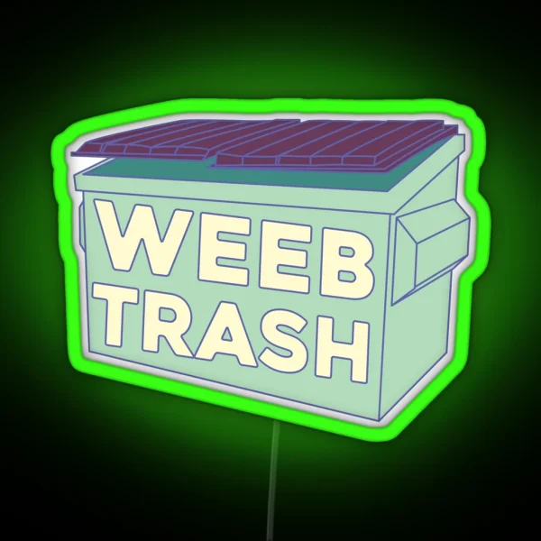 Weeb Trash RGB Neon Sign