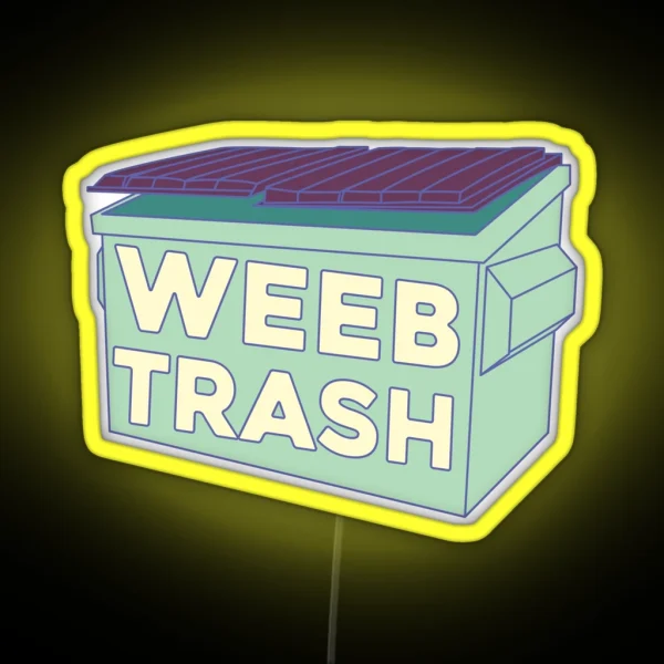 Weeb Trash RGB Neon Sign