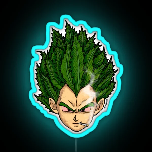 Weedheadz Vegeta RGB Neon Sign