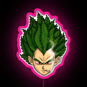 Weedheadz Vegeta RGB Neon Sign