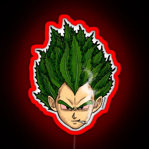 Weedheadz Vegeta RGB Neon Sign