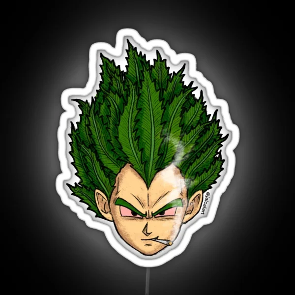 Weedheadz Vegeta RGB Neon Sign