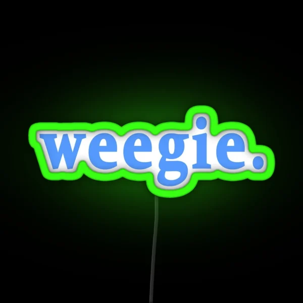 Weegie Glasgow Slang Word RGB Neon Sign