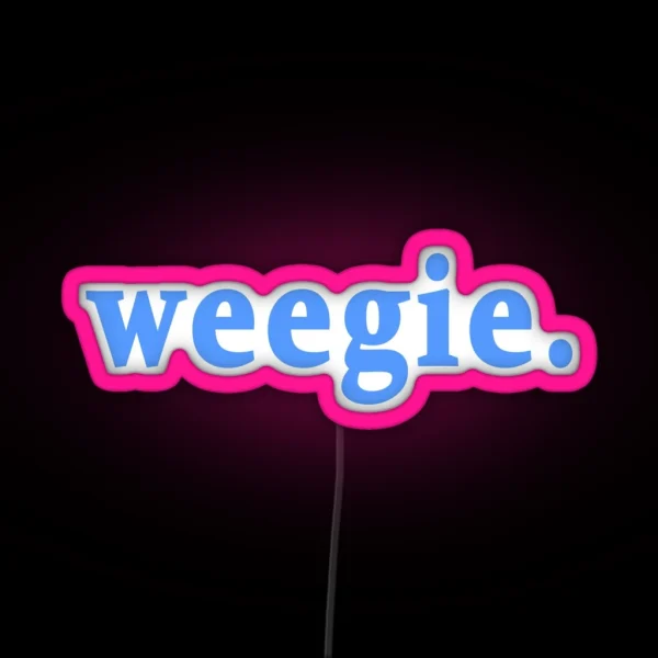 Weegie Glasgow Slang Word RGB Neon Sign