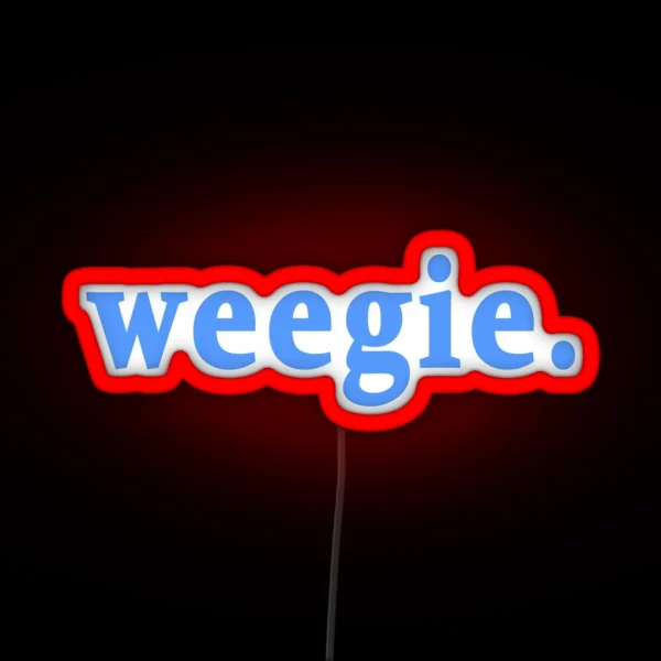 Weegie Glasgow Slang Word RGB Neon Sign