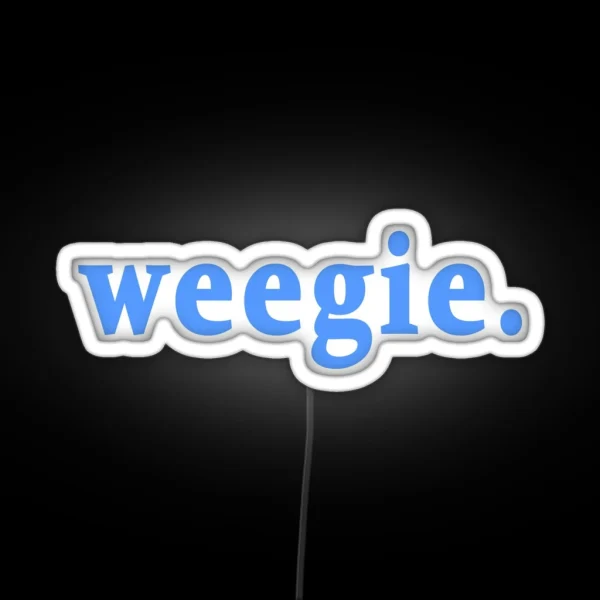 Weegie Glasgow Slang Word RGB Neon Sign