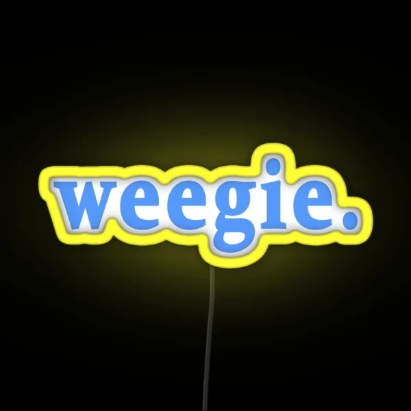 Weegie Glasgow Slang Word RGB Neon Sign