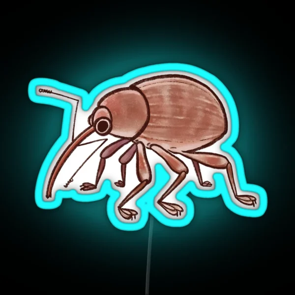 Weevil Beetle RGB Neon Sign