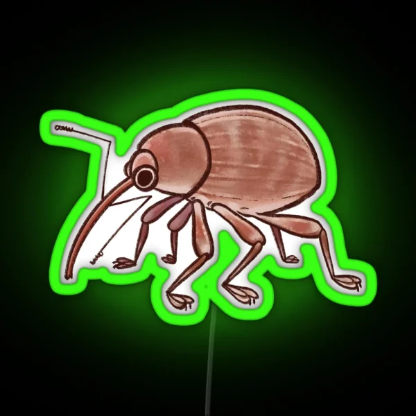 Weevil Beetle RGB Neon Sign