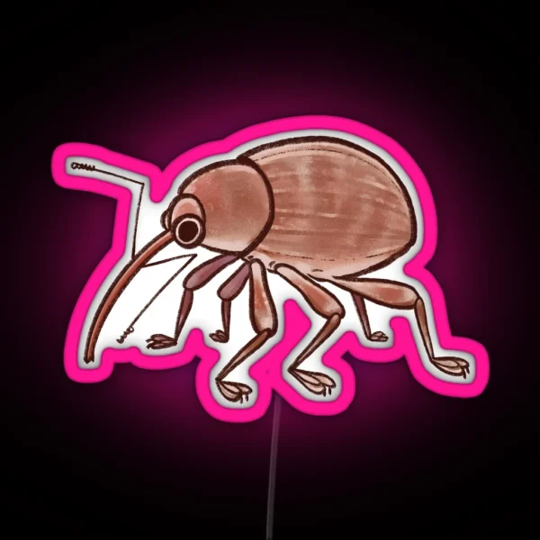 Weevil Beetle RGB Neon Sign