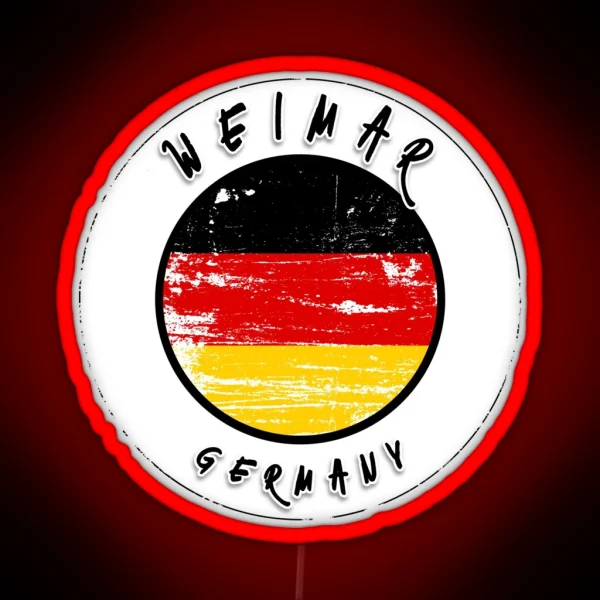 Weimar Germany Vintage Flag RGB Neon Sign