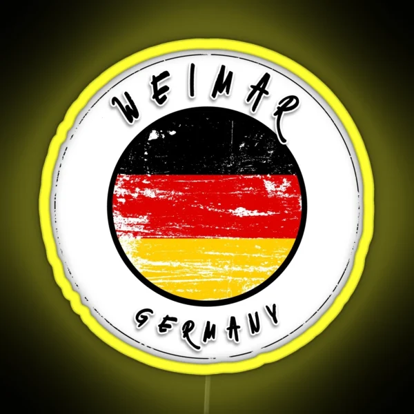 Weimar Germany Vintage Flag RGB Neon Sign