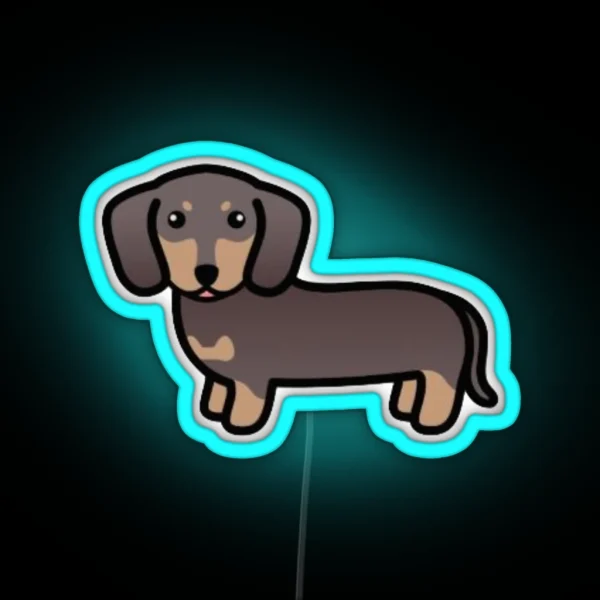 Weiner Dog RGB Neon Sign