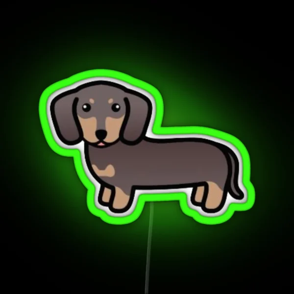 Weiner Dog RGB Neon Sign
