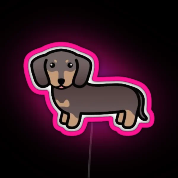 Weiner Dog RGB Neon Sign