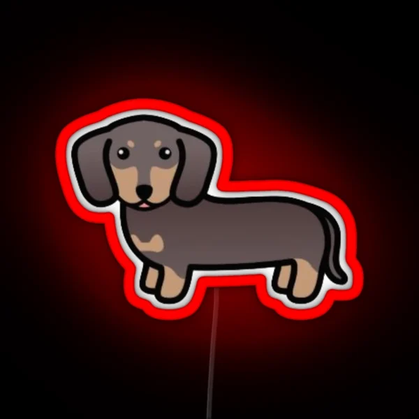 Weiner Dog RGB Neon Sign