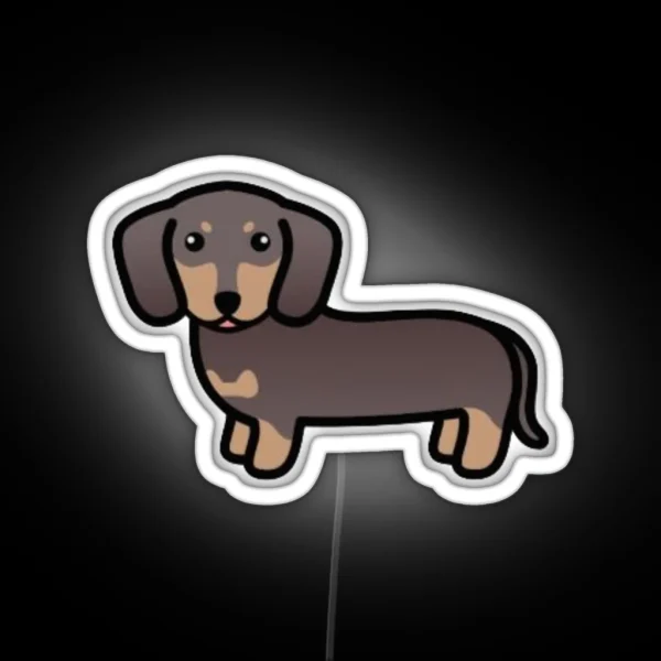 Weiner Dog RGB Neon Sign