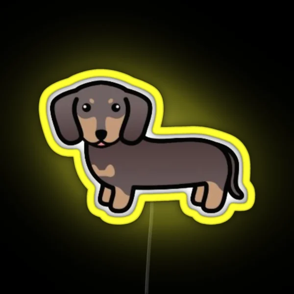 Weiner Dog RGB Neon Sign