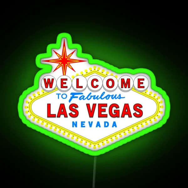 Welcome To Fabulous Las Vegas RGB Neon Sign