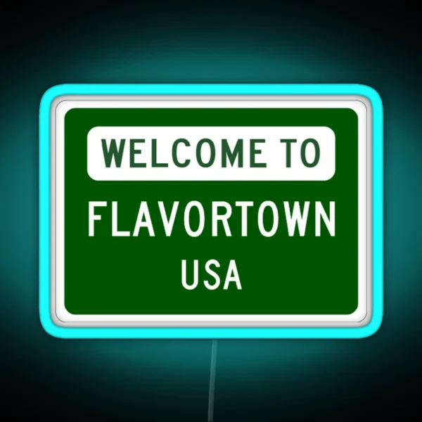 Welcome To Flavortown RGB Neon Sign