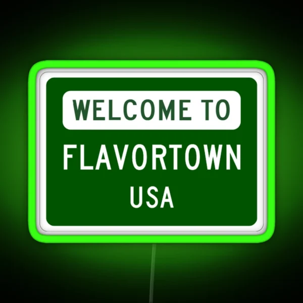 Welcome To Flavortown RGB Neon Sign