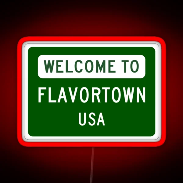 Welcome To Flavortown RGB Neon Sign