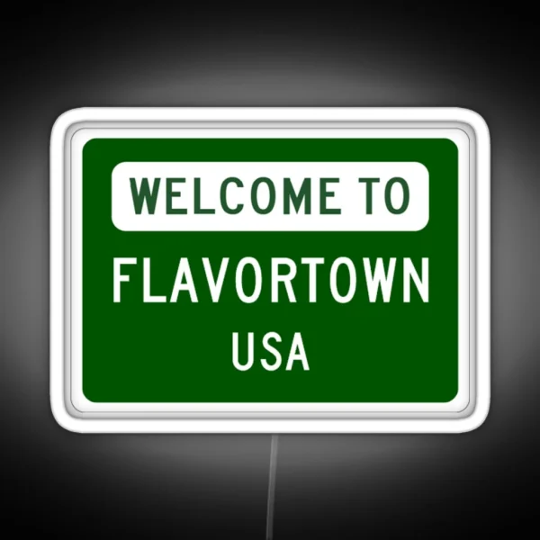 Welcome To Flavortown RGB Neon Sign