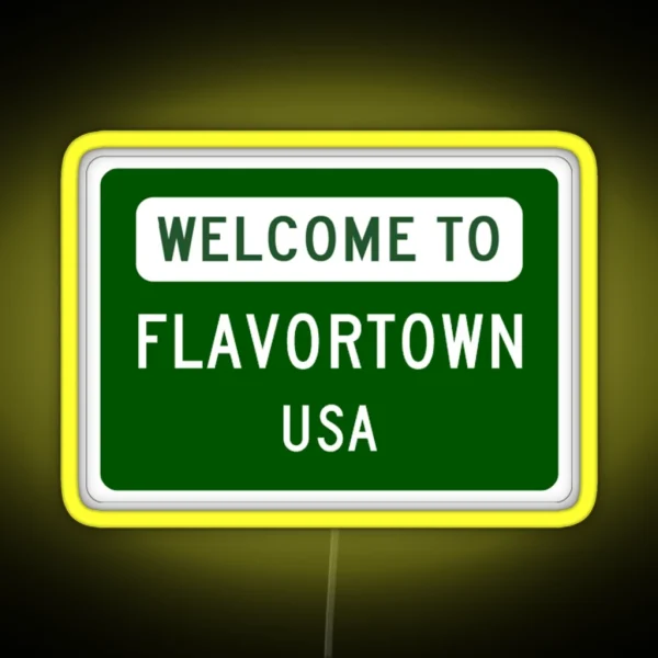 Welcome To Flavortown RGB Neon Sign