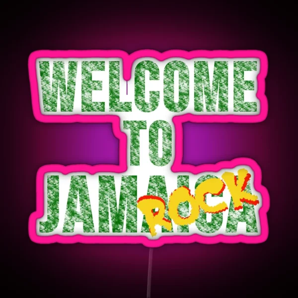 Welcome To Jamrock RGB Neon Sign