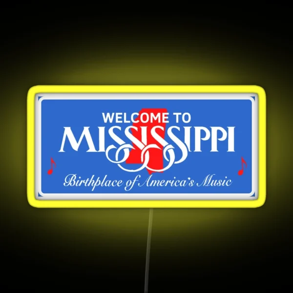 Welcome To Mississippi RGB Neon Sign
