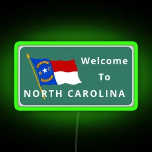 Welcome To North Carolina RGB Neon Sign