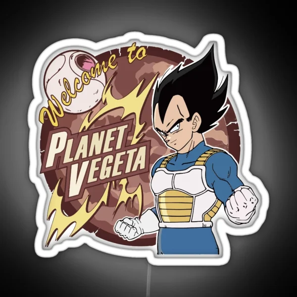 Welcome To Planet Vegeta RGB Neon Sign