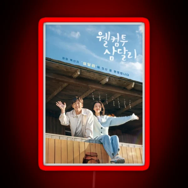 Welcome To Samdalri Kdrama RGB Neon Sign