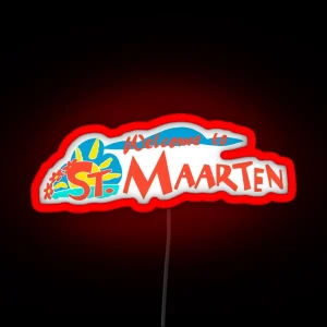 Welcome To St Maarten RGB Neon Sign