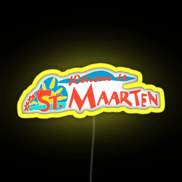 Welcome To St Maarten RGB Neon Sign
