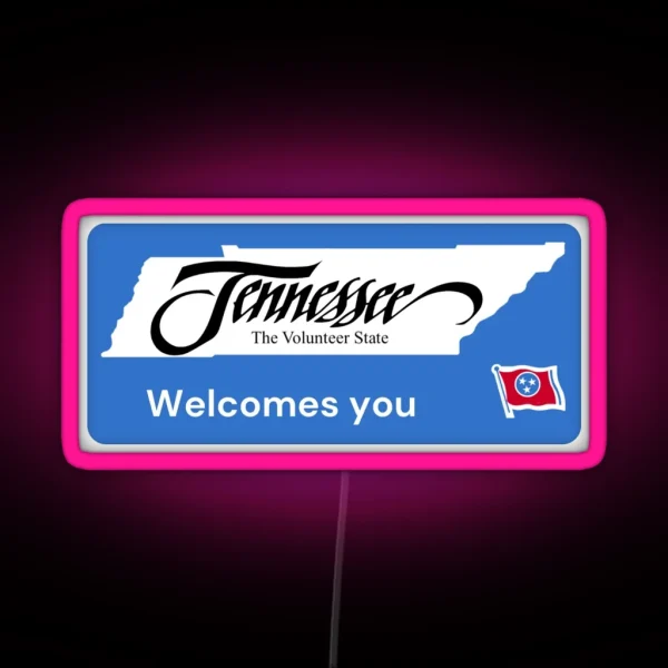 Welcome To Tennessee RGB Neon Sign