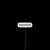 Neon Welcome Sign with Knit Show Black Print