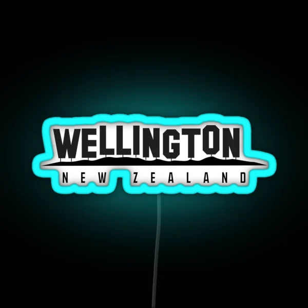 Wellington New Zealand RGB Neon Sign