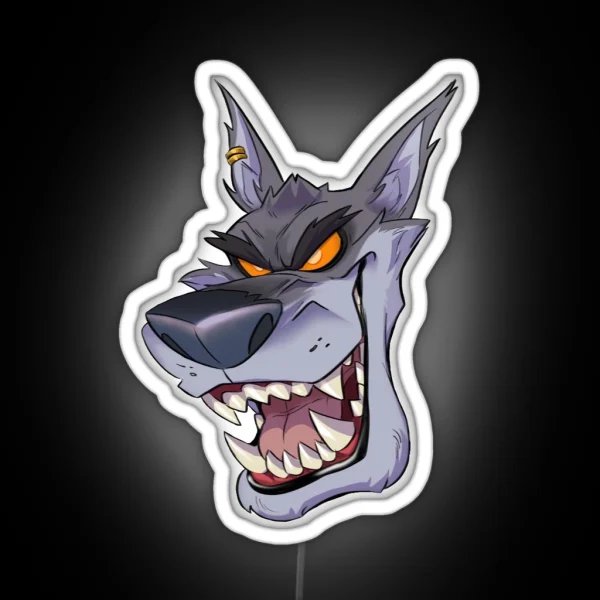 Werewolf Tiny RGB Neon Sign