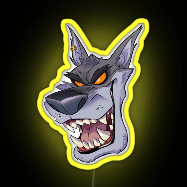 Werewolf Tiny RGB Neon Sign