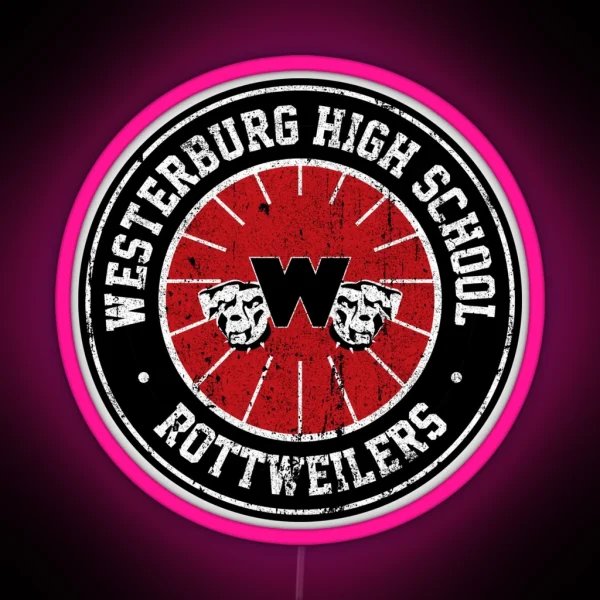Westerburg High School Rottweilers Heathers RGB Neon Sign