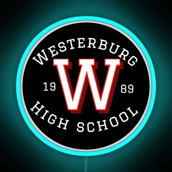 Westerburg High School Round RGB Neon Sign