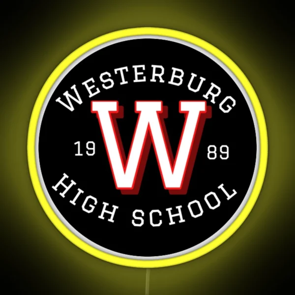 Westerburg High School Round RGB Neon Sign