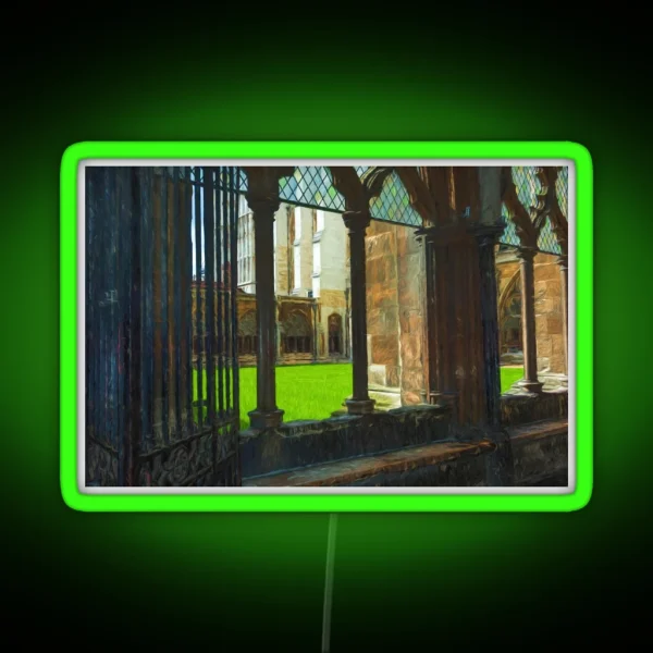 Westminster Abbey Cezanne Style RGB Neon Sign