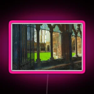 Westminster Abbey Cezanne Style RGB Neon Sign